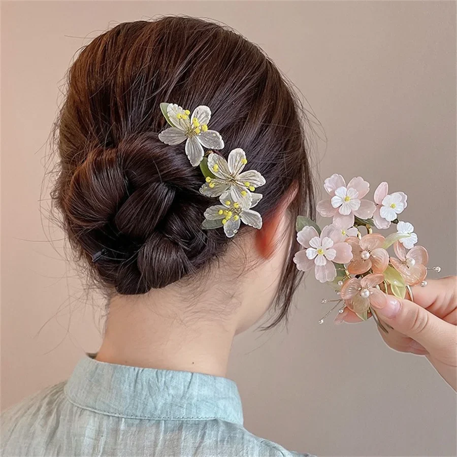 Épingle à cheveux japonais floral - Image 6