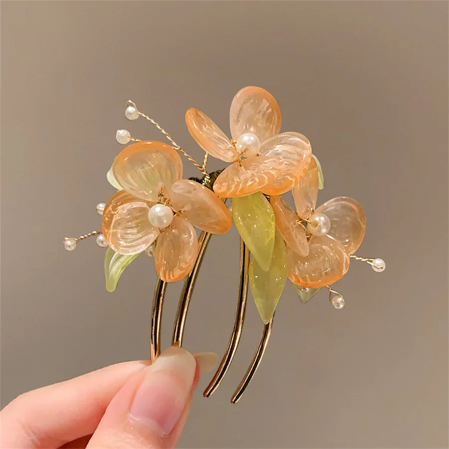 Épingle à cheveux japonais floral - Image 8