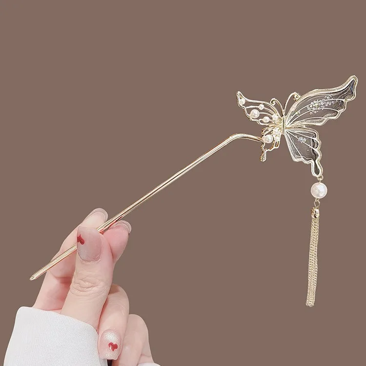 Épingle Japonaise à pampille papillon - Image 2