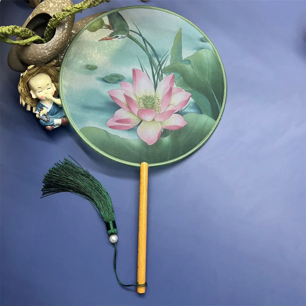 Éventail Japonais à Fleur de Lotus - Image 2