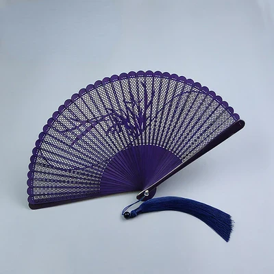 Éventail Japonais Bambou Ajouré - Image 3