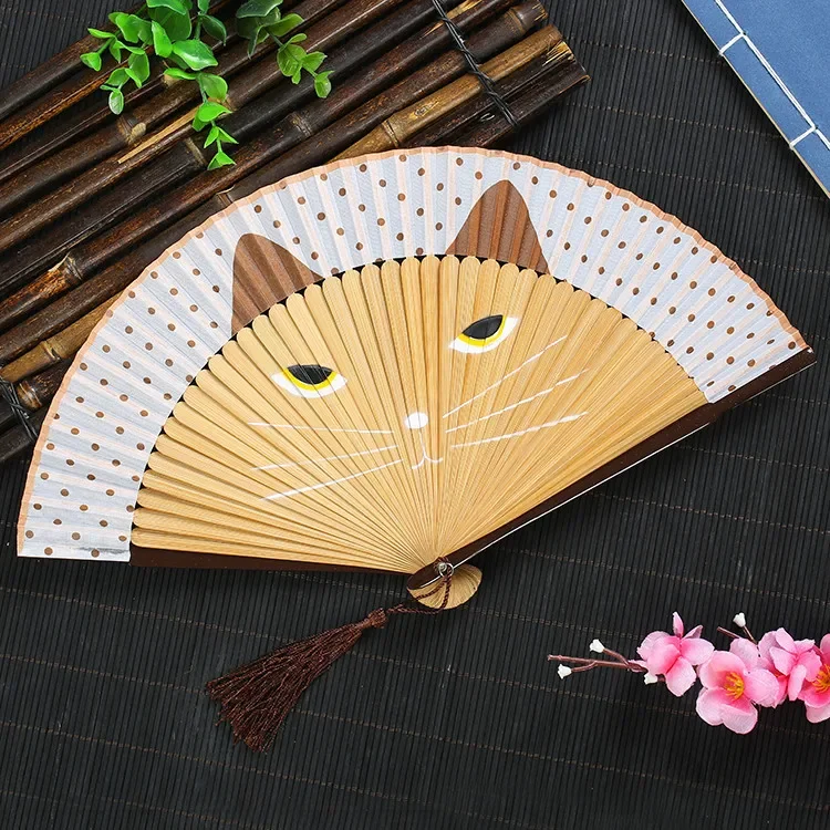 Éventail Japonais Chat - Image 3