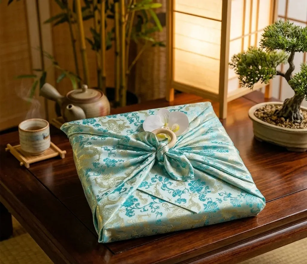 Furoshiki Bleu Élégant - Image 2
