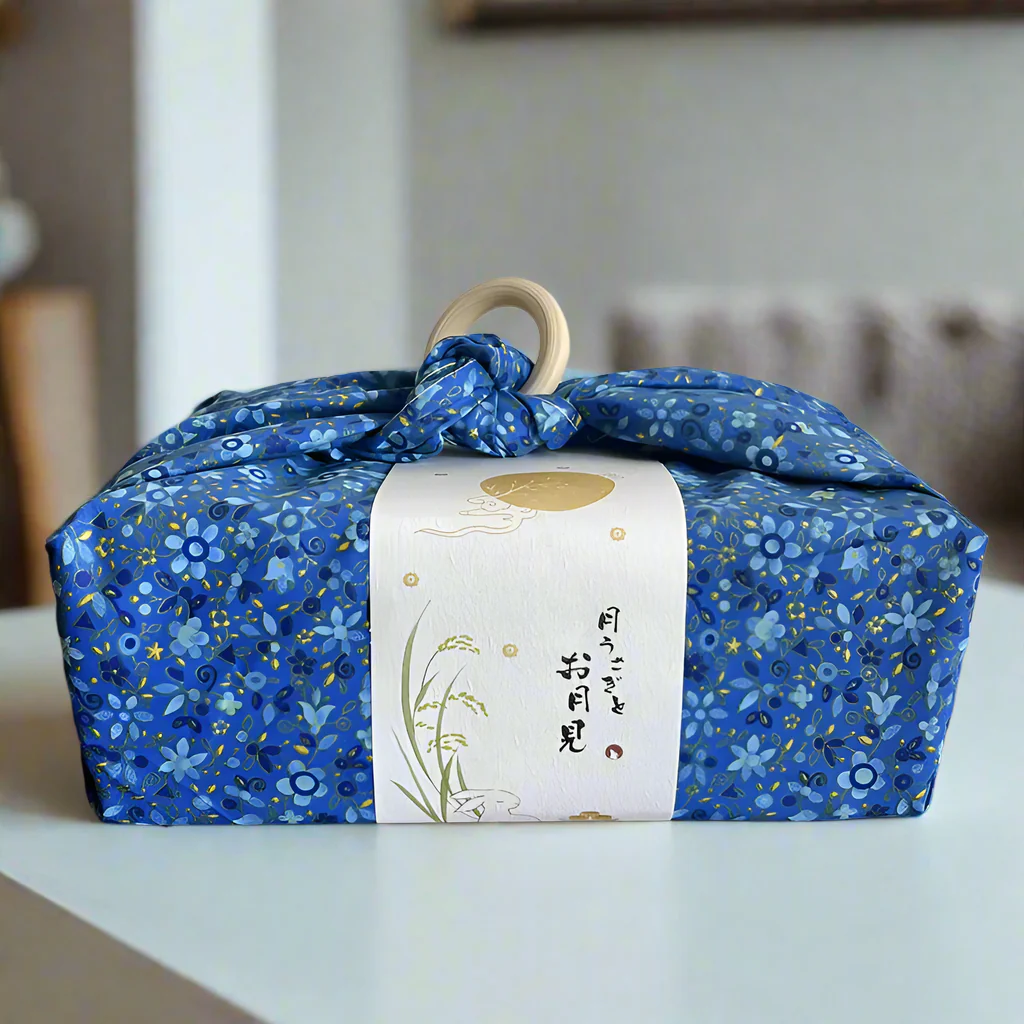 Furoshiki Japonais de Cadeau Bleu - Image 11