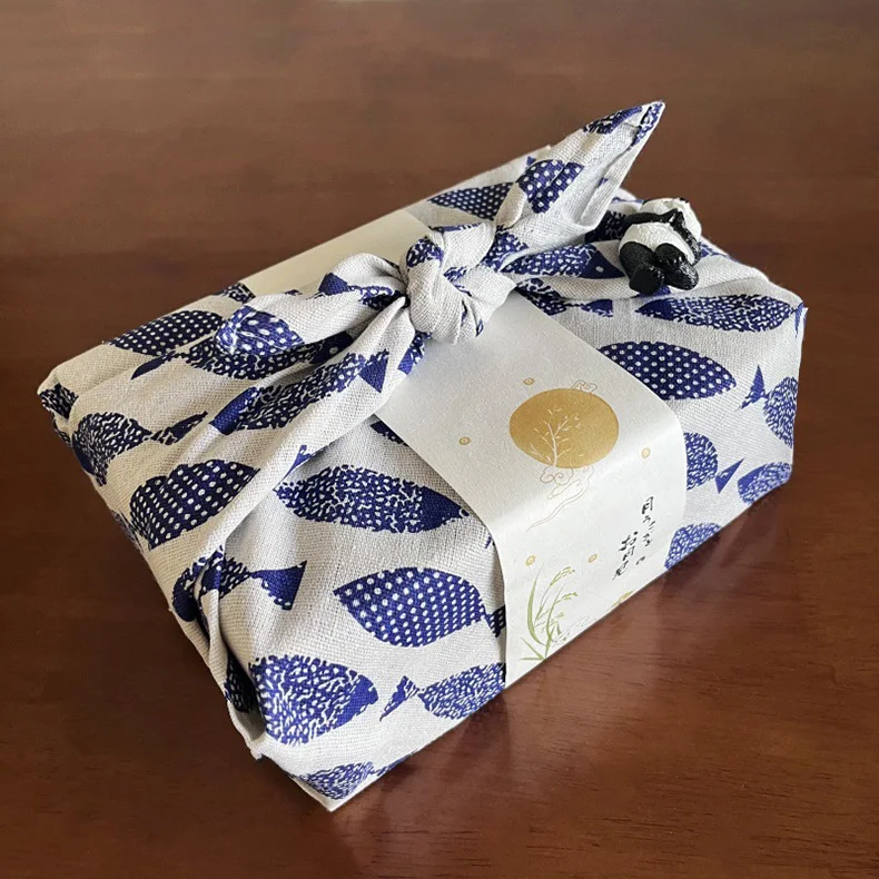 Furoshiki Japonais Poissons - Image 2
