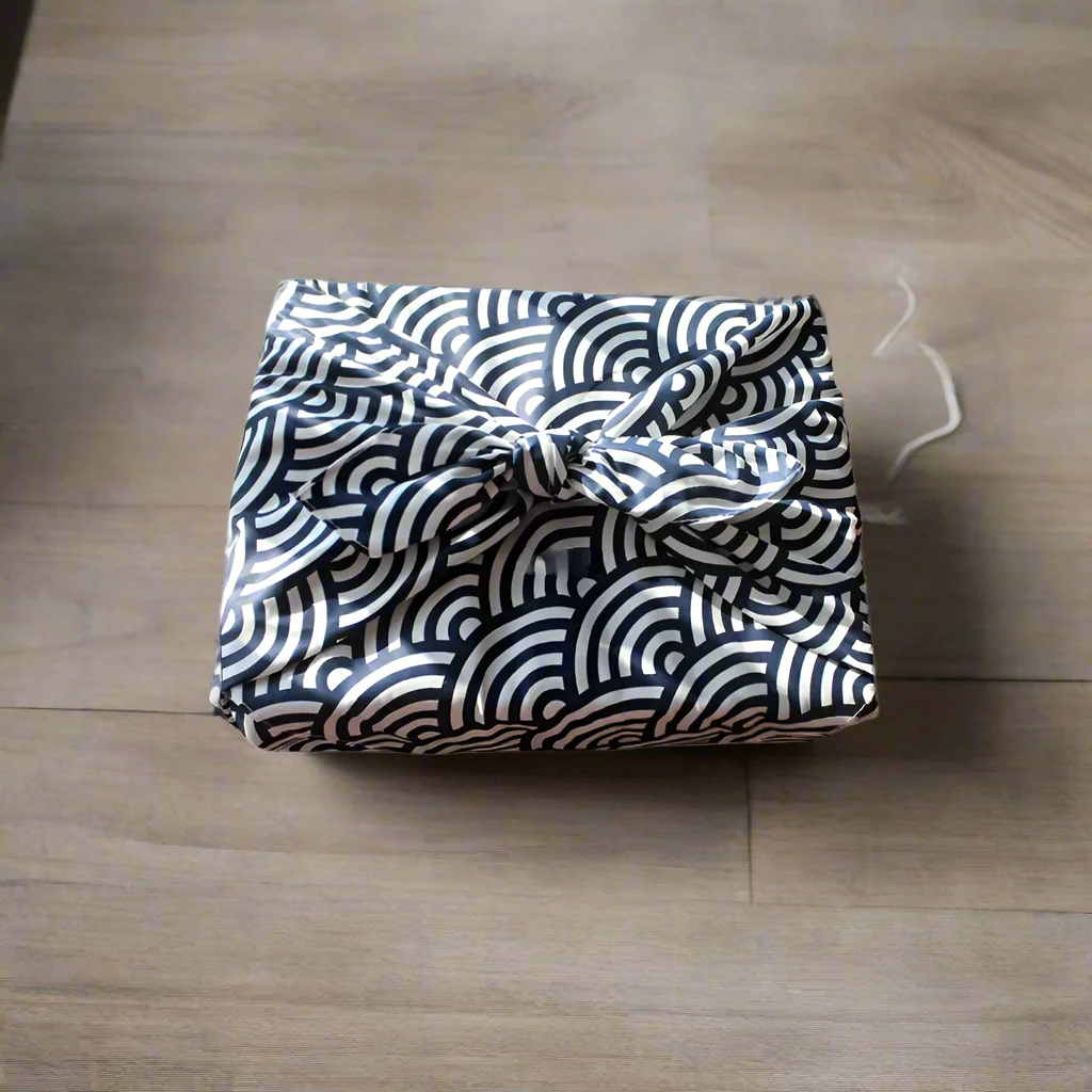 Furoshiki Réutilisable Vagues - Image 3