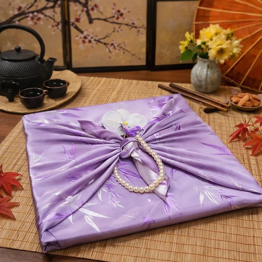 Furoshiki Violet Bambou - Image 3