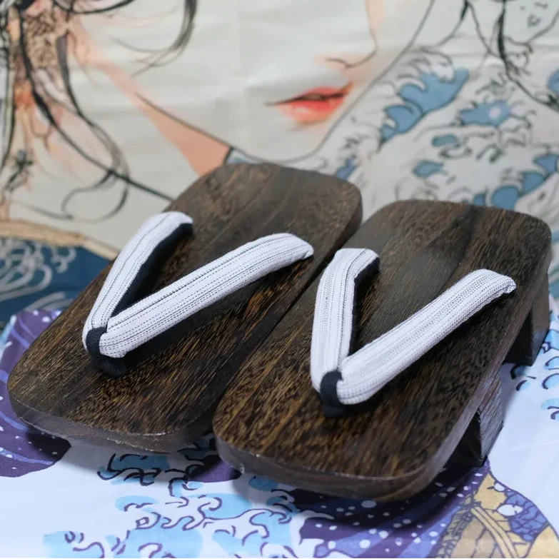 Geta Japonaise Blanc Rayé - Image 2