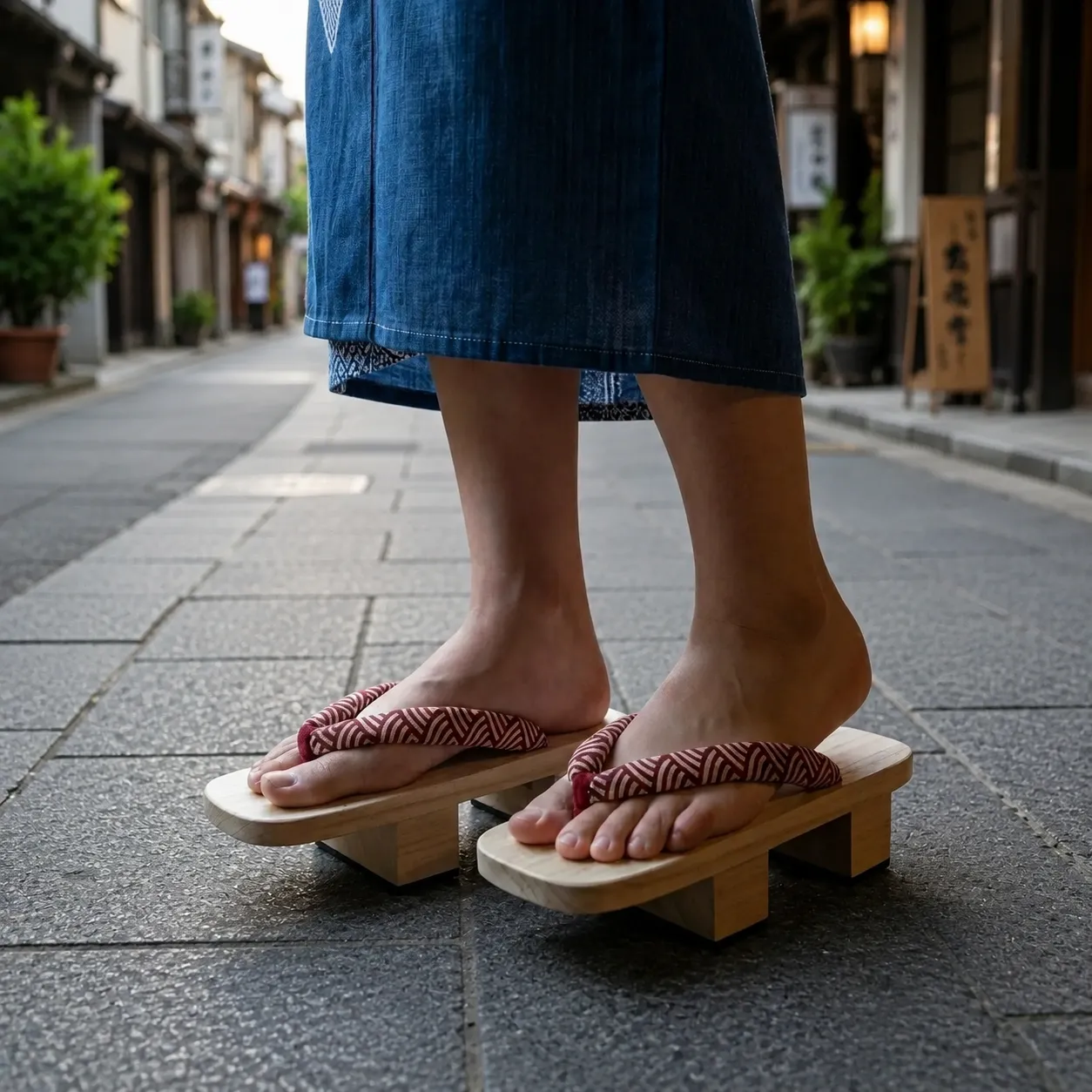 Geta Japonaise d’Eté à Motif Vague - Image 2
