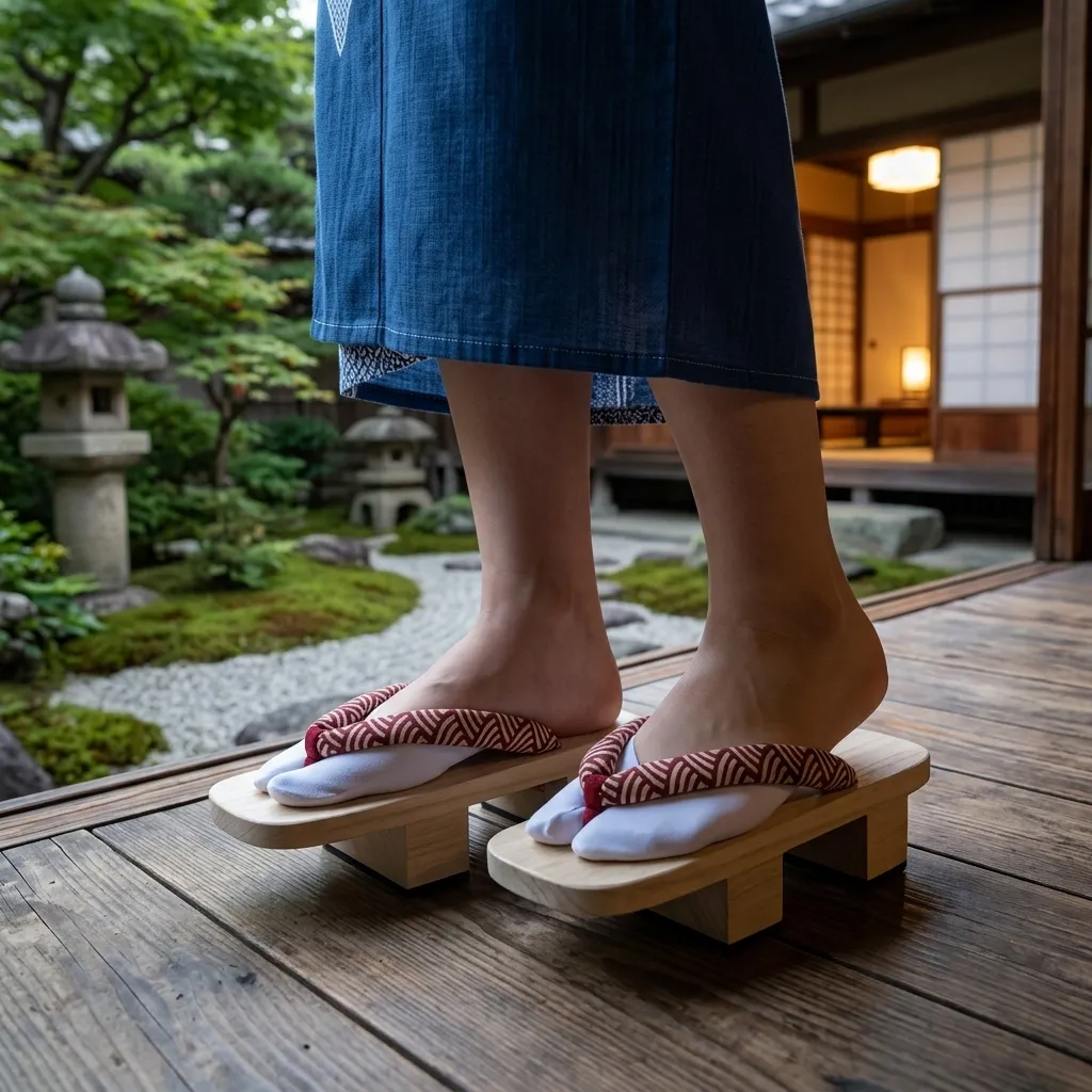 Geta Japonaise d’Eté à Motif Vague - Image 4
