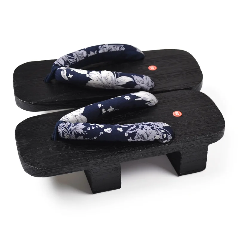 Geta Japonaise Noir et Bleu - Image 2