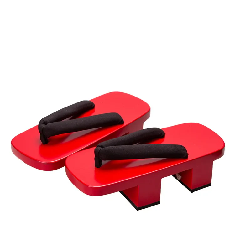 Geta Japonaise Rouge Solide - Image 2