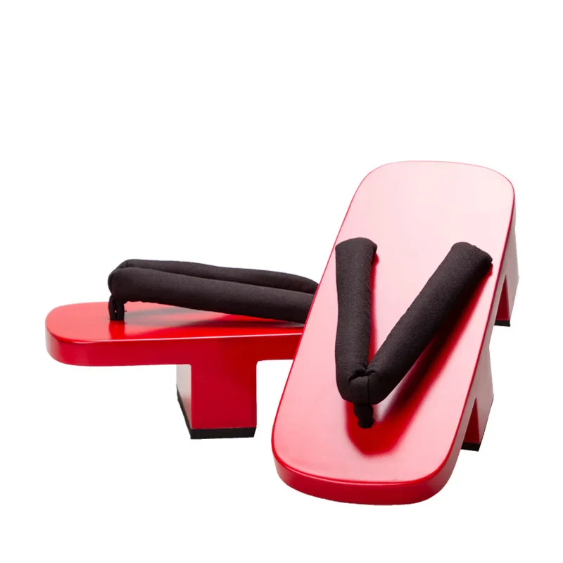 Geta Japonaise Rouge Solide - Image 3