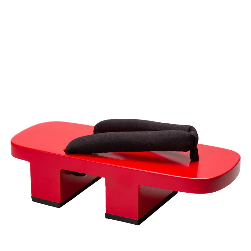 Geta Japonaise Rouge Solide - Image 4