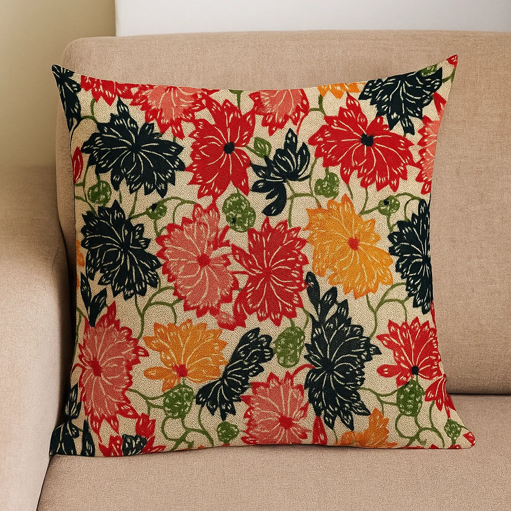 Housse D’Oreiller Japonaise Vintage