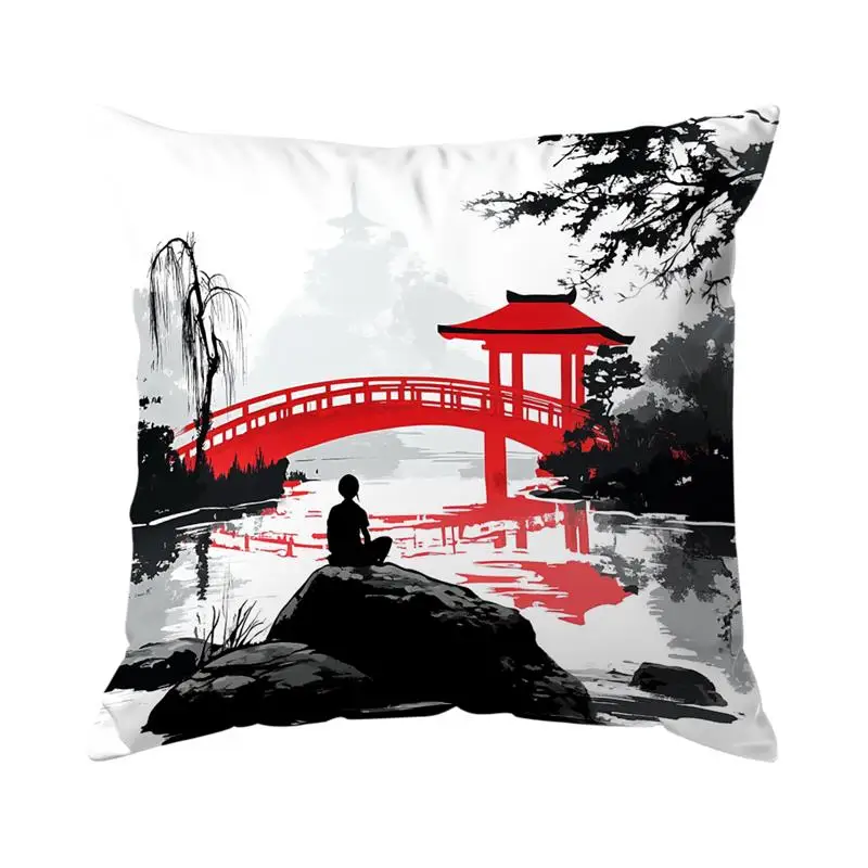 Housse de Coussin Pont Japonais