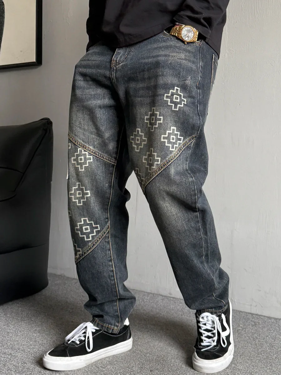 Jean Hip Hop Japonais Patchwork - Image 2