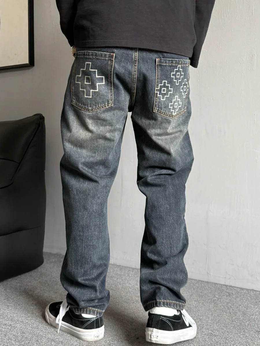 Jean Hip Hop Japonais Patchwork - Image 3