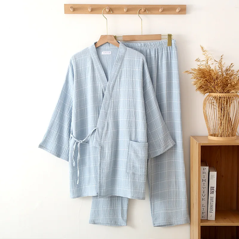 Jinbei Homme à Carreaux