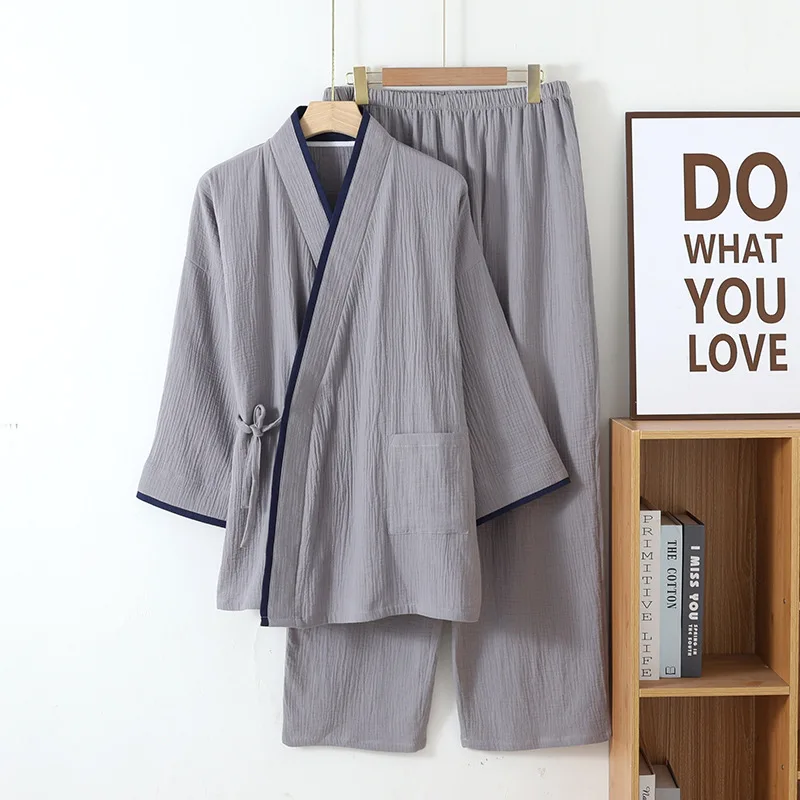 Jinbei Homme à Manches Longues en Coton