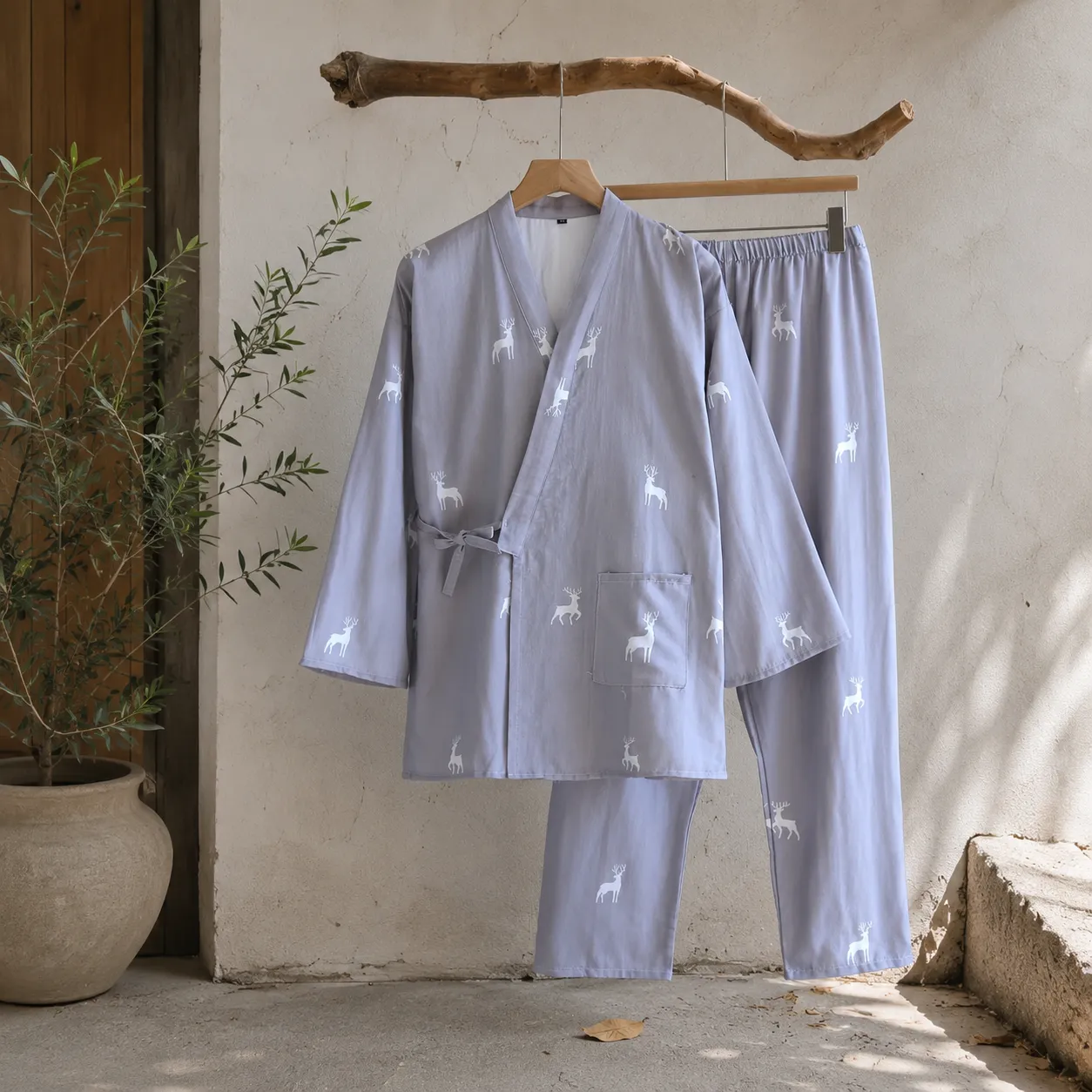 Jinbei Homme Bleu Léger - Image 2