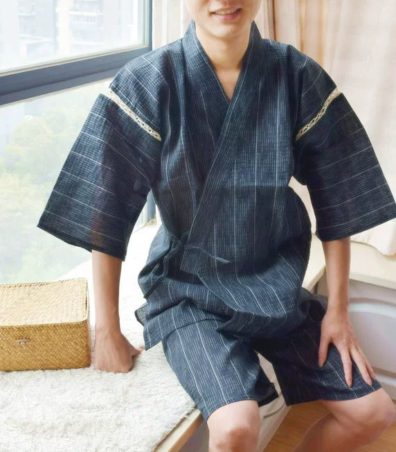 Jinbei Homme Court à Rayures - Image 2