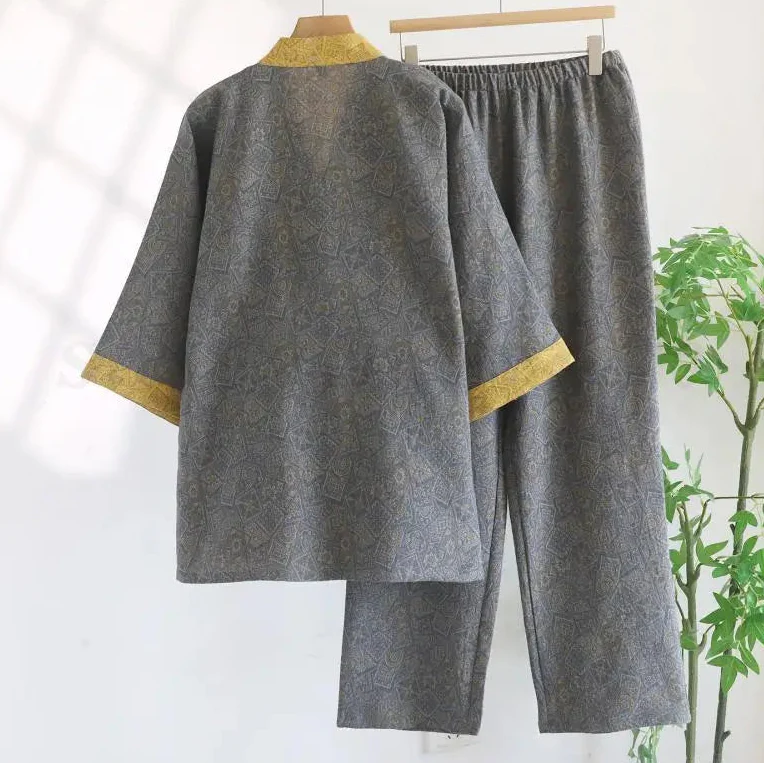 Jinbei Homme Gris et Jaune - Image 3