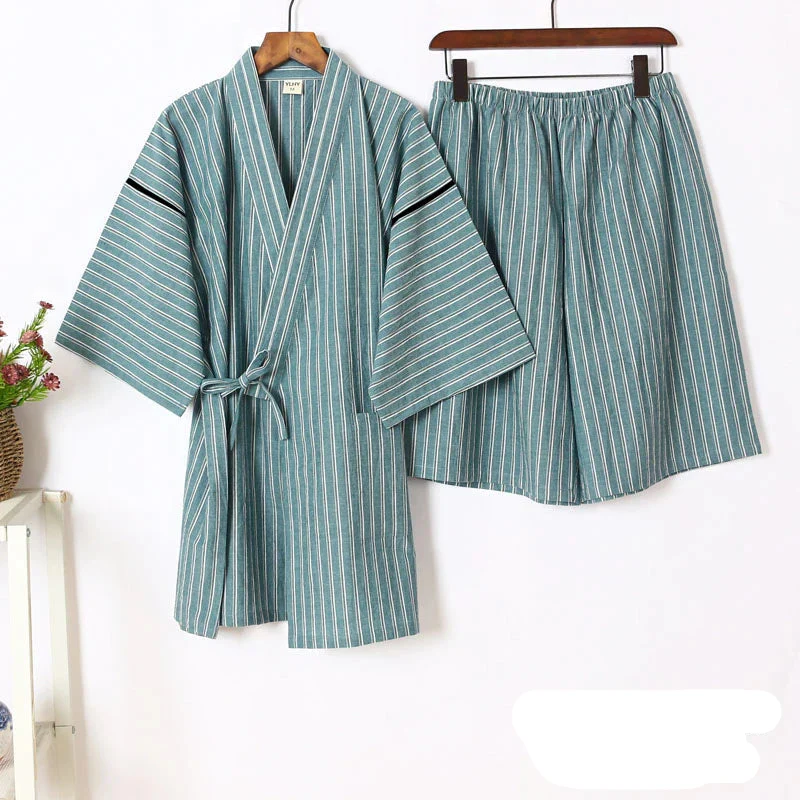 Jinbei Homme Rayé à Manches Courtes - Image 2