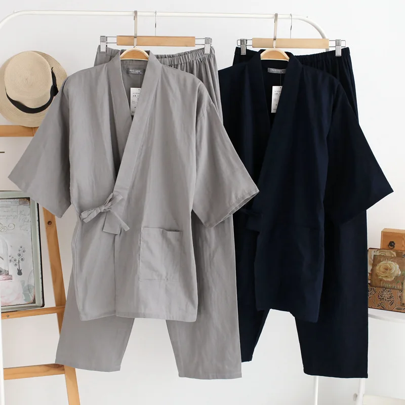 Jinbei Homme Uni en Coton