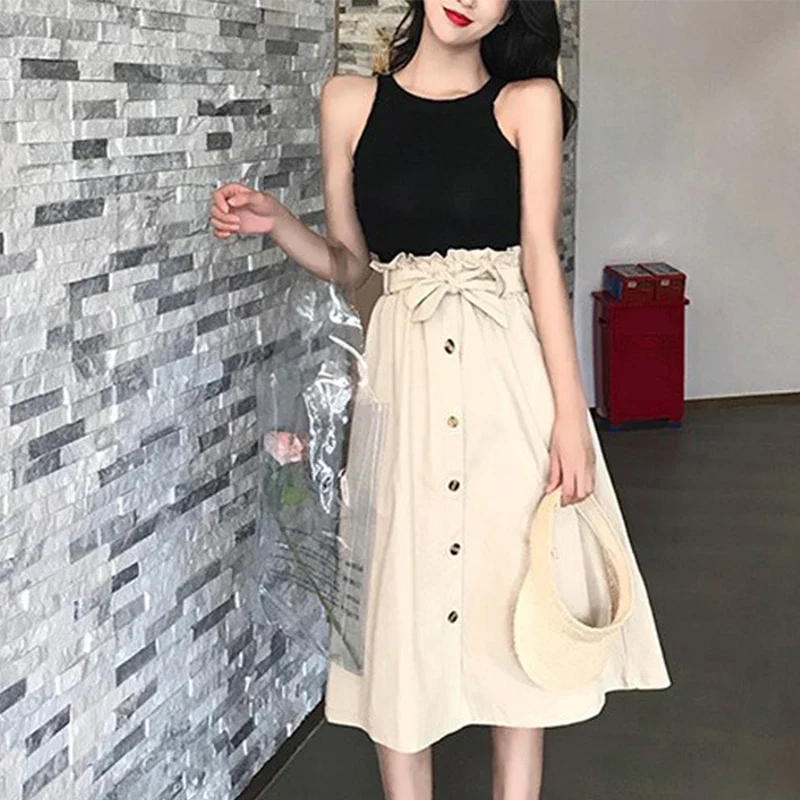 Jupe Japonaise Boutonnée