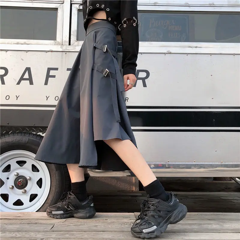Jupe Japonaise Irrégulière Streetwear - Image 2