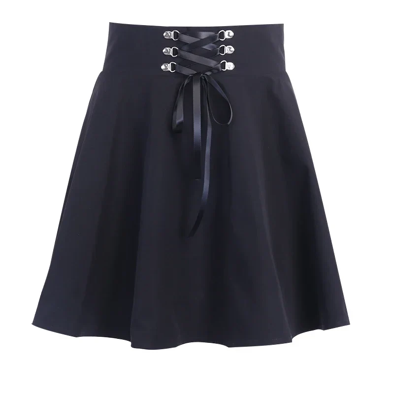 Jupe Japonaise Noire à Lacet - Image 4