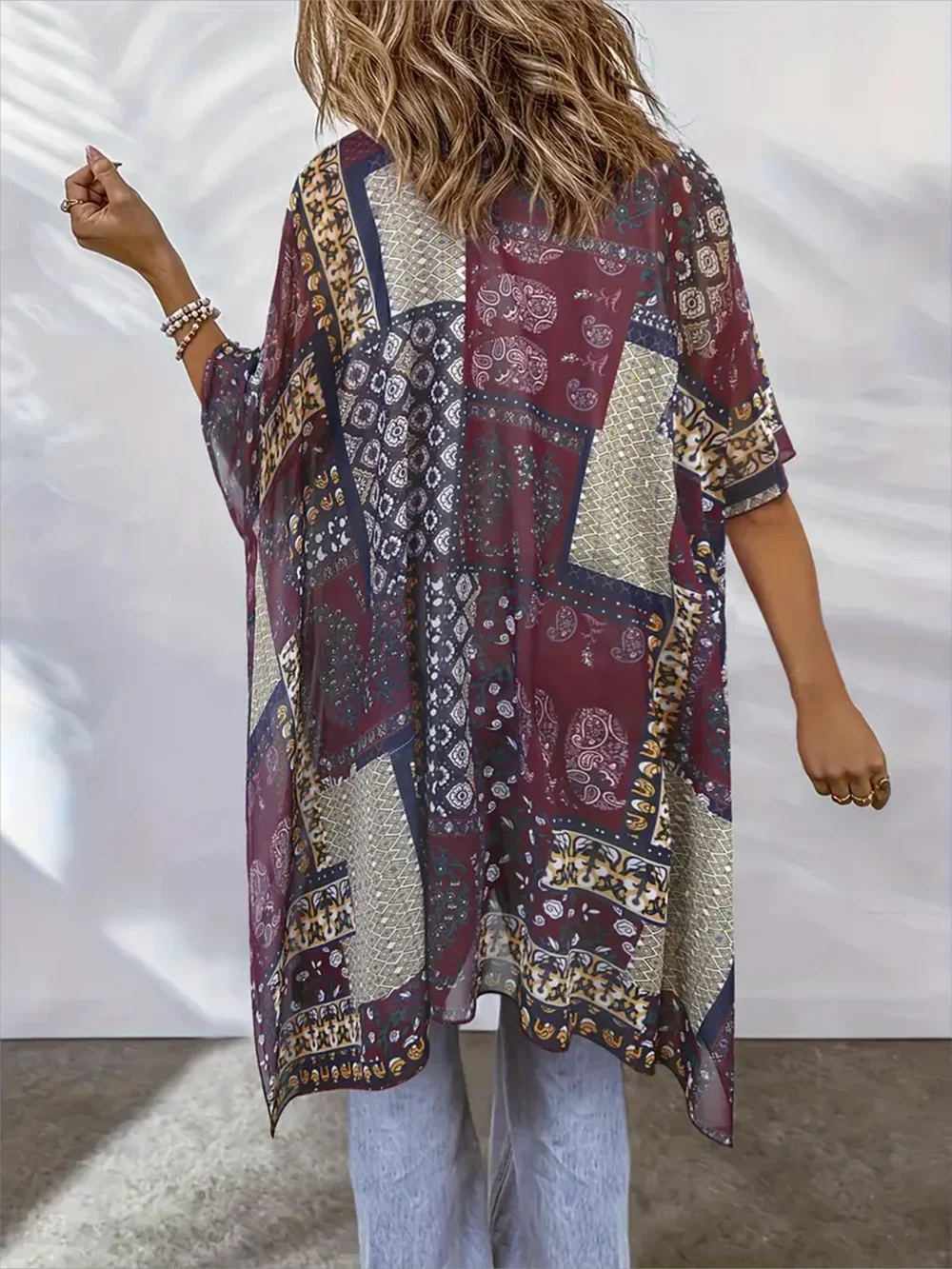 Kimono de Plage Boho Décontracté - Image 3
