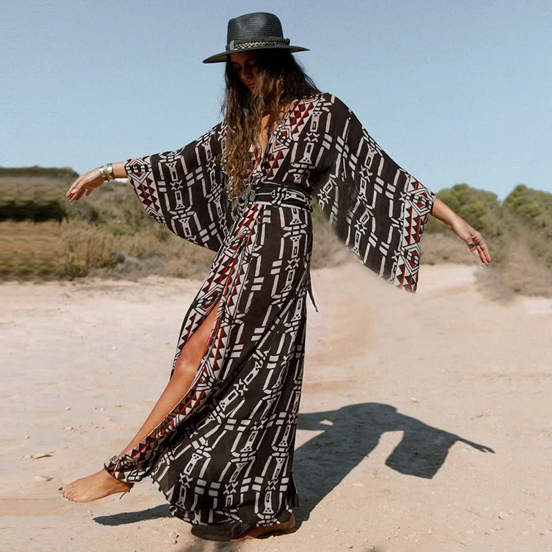 Kimono de Plage Boho Elégant - Image 2
