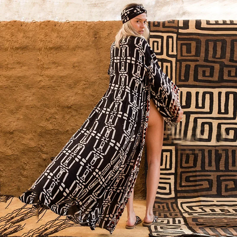 Kimono de Plage Boho Elégant - Image 4