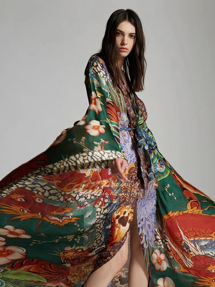Kimono de Plage Fleuri - Image 2