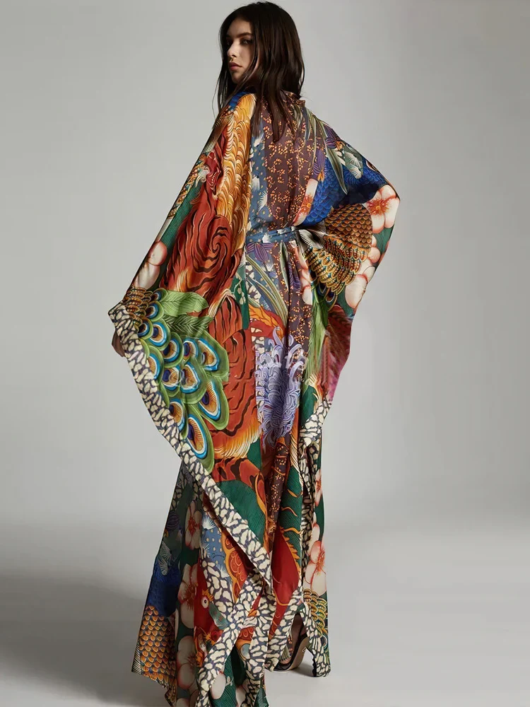 Kimono de Plage Fleuri - Image 3