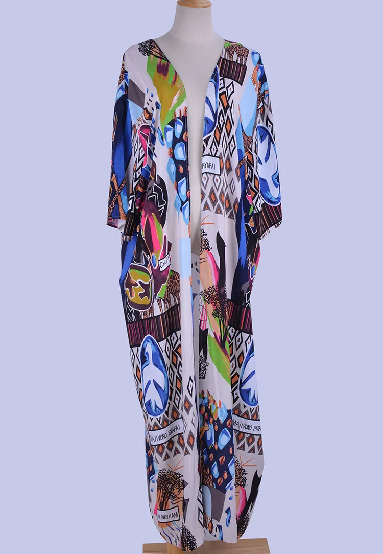 Kimono de Plage Stylé Coloré - Image 2