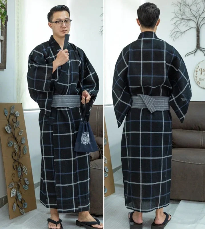 Kimono Homme à Carreaux - Image 2