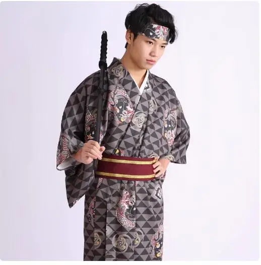 Kimono Homme à Motifs Géométriques - Image 2