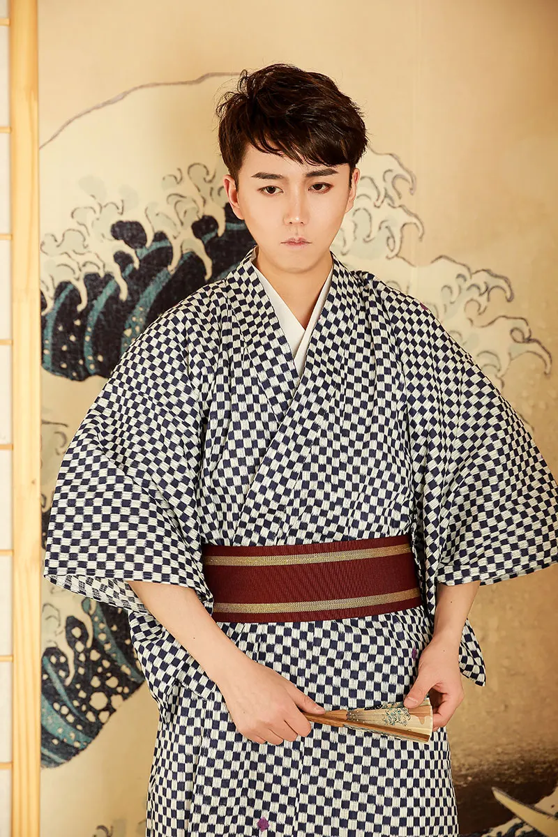 Kimono Homme Damier