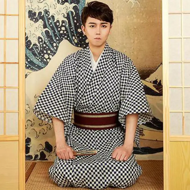 Kimono Homme Damier - Image 3