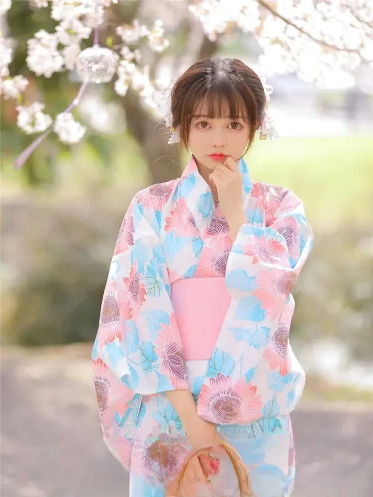 Kimono Japonais Estival Fleuri - Image 3