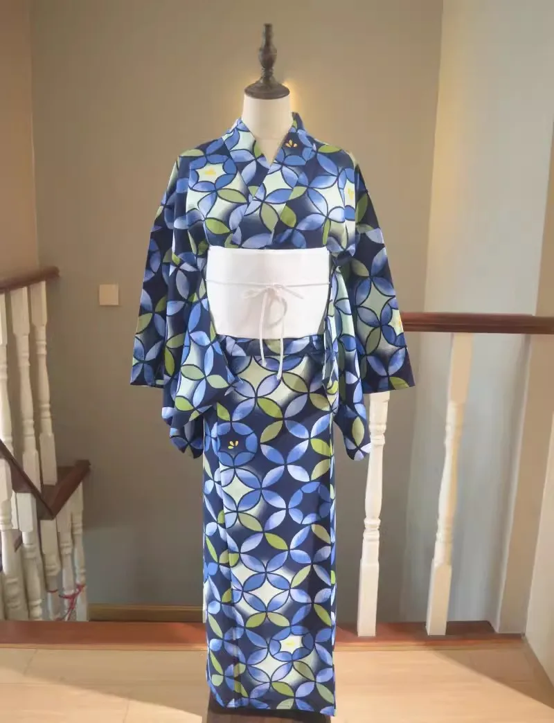 Kimono Japonais Femme à imprimé Géométrique - Image 3
