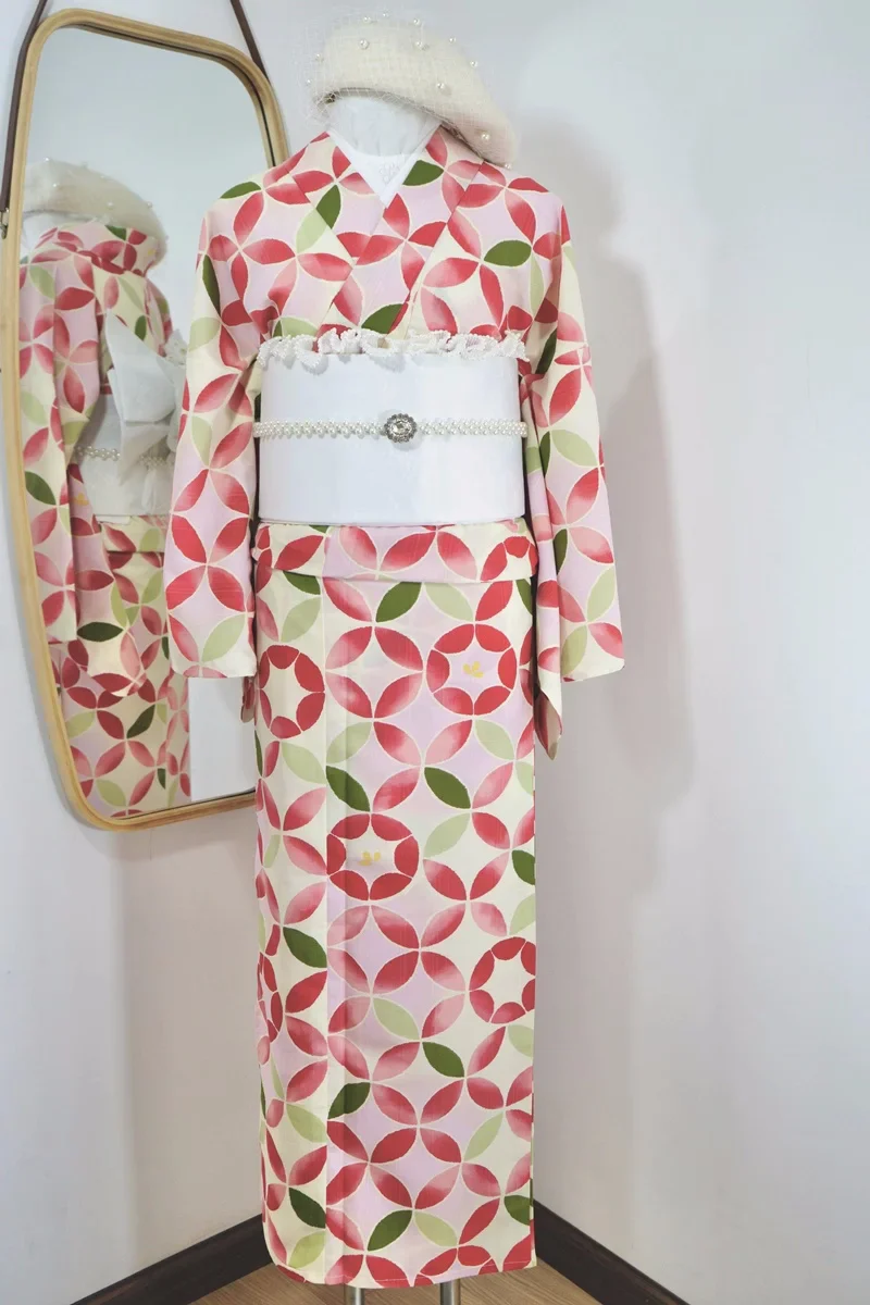 Kimono Japonais Femme à imprimé Géométrique - Image 4