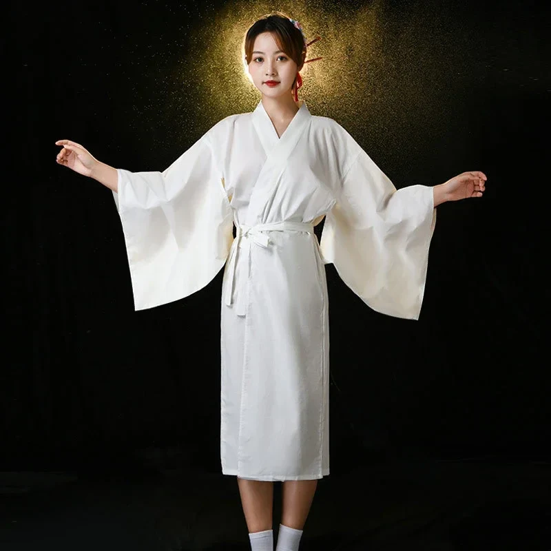 Kimono Japonais Femme Blanc