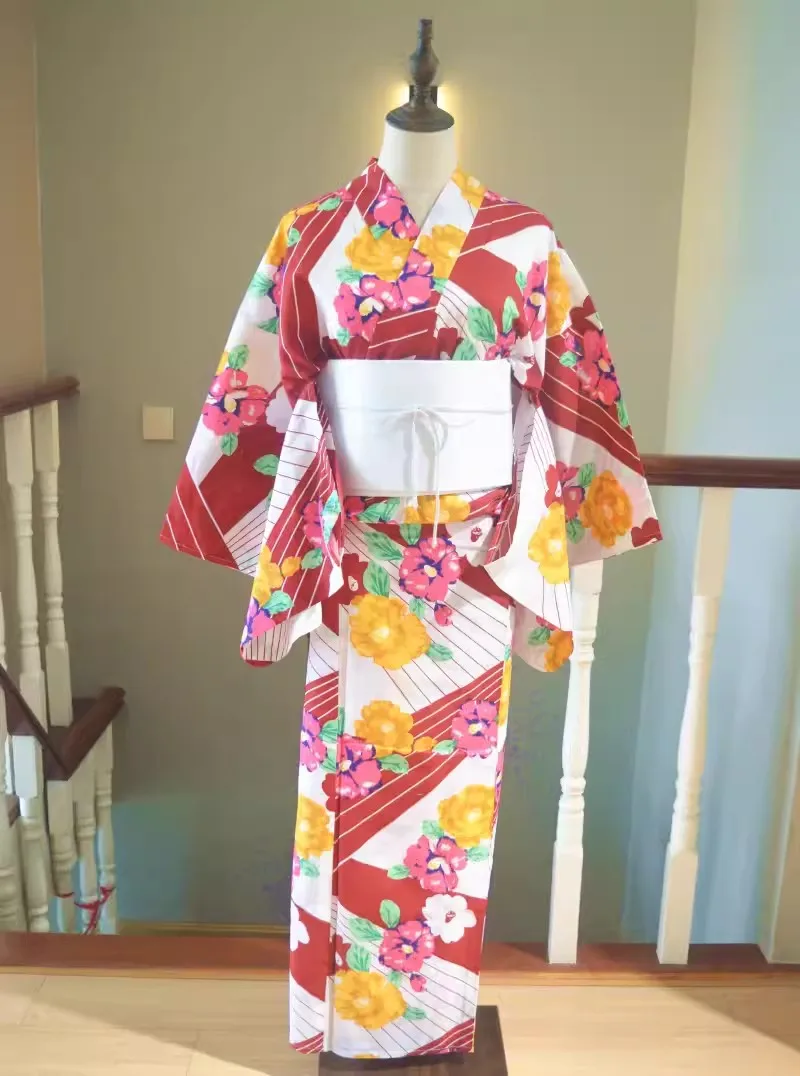 Kimono Japonais Femme Fleurie Chic - Image 2