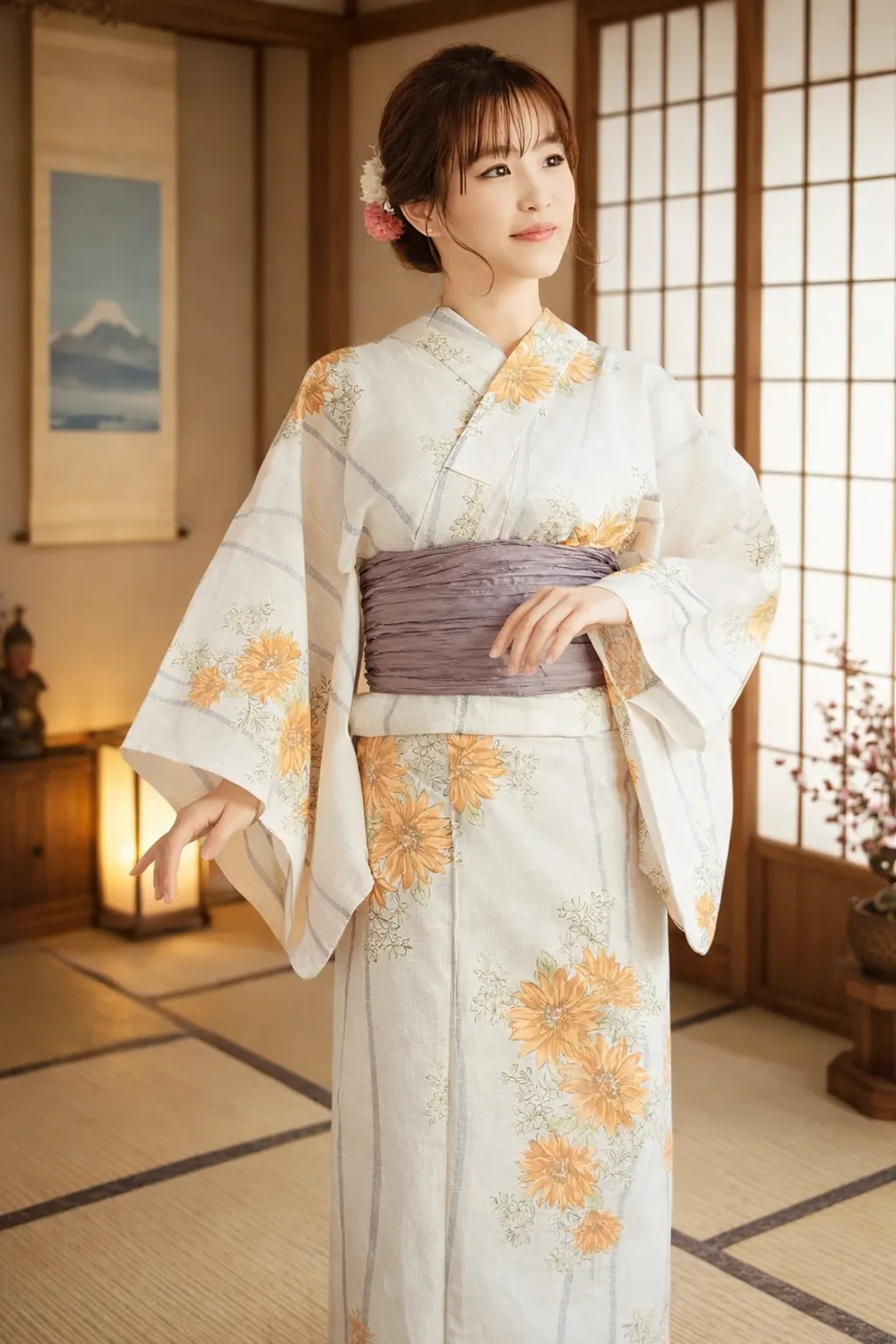 Kimono Japonais Femme Vintage Elégant - Image 3