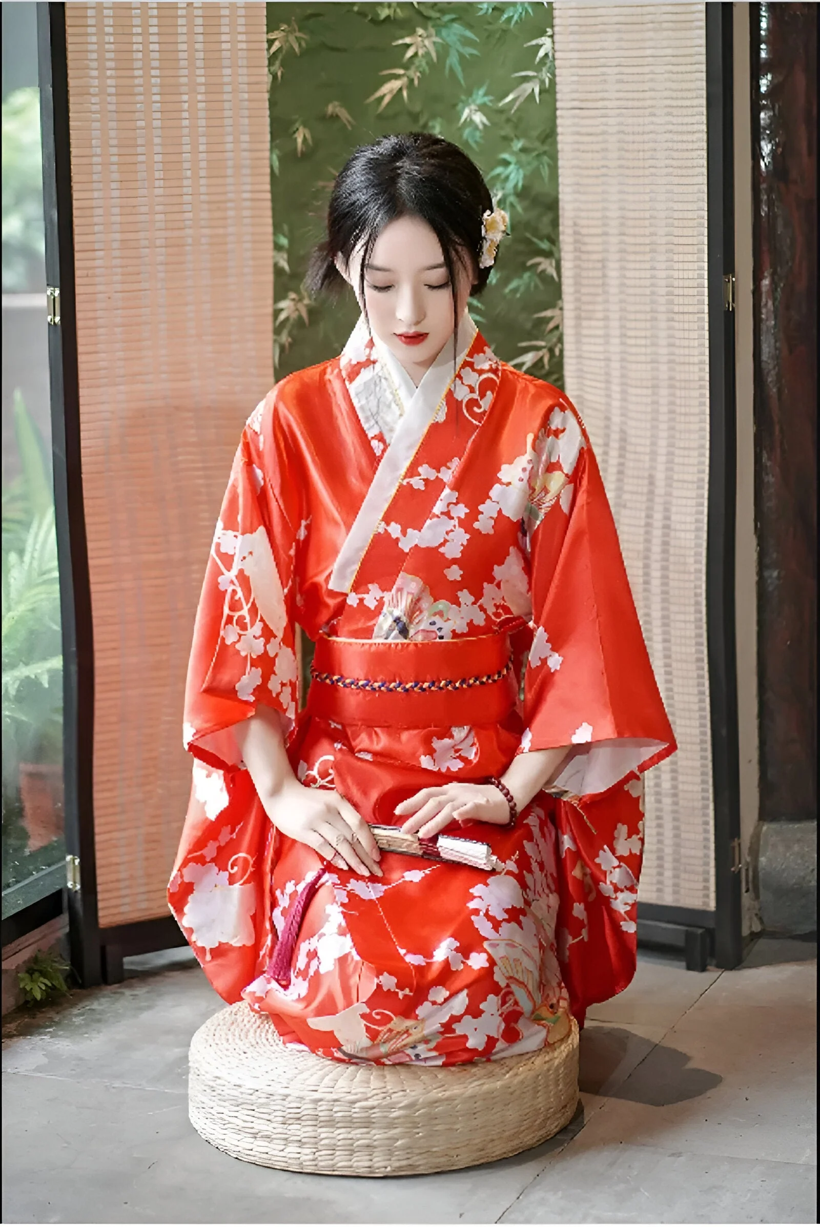Kimono Japonais Traditionnel Femme Soie - Image 5