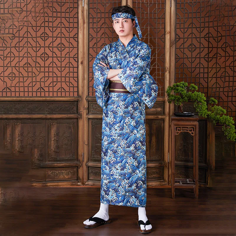 Kimono traditionnel homme Kanagawa - Image 2